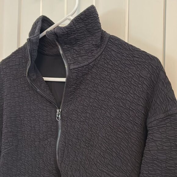 Lululemon Rippled Full Zip Jacket Black Size 2 - Picture 6 of 10